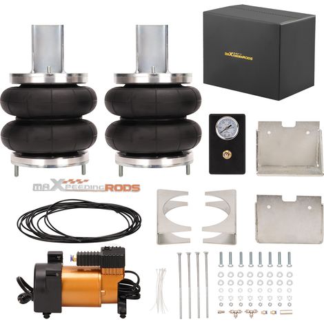 Maxpeedingrods – Kit de suspension pneumatique avec compresseur 12V – Pour Iveco Daily 35S 35L 06-14 – RWD/FWD – Amortisseur arrière