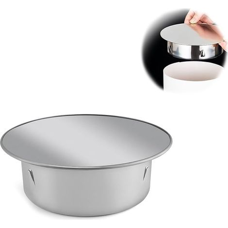 Chapeau Cheminée, Bouchons de Cheminée Acier Inoxydable, Bouchon Tuyau 100 mm, Forte Étanchéité, Couvercle Cheminée pour Tubes Four Standards D'un Diamètre 100 mm (1/5)