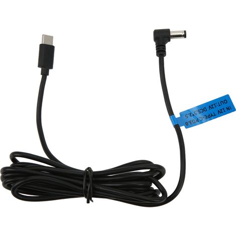 1 câble d'alimentation CC 12 V, Type-C vers DC 5,5 x 2,5 mm, longueur 204 cm, conductivité optimale, pièces détachées pour chargeurs (1/5)