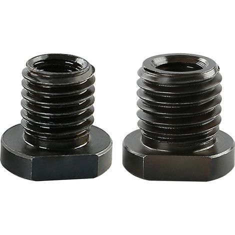 Adaptateur de meuleuse d'angle M10 vers M14 mâle, Lot de 2 pièces, convertisseur de Filetage pour Outils électriques, Constructions en Acier (1/5)