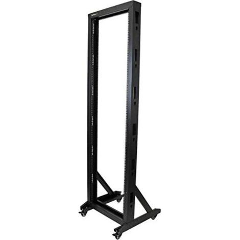 StarTech.com 2POSTRACK42 rack Rack indipendenti Nero (1/5)