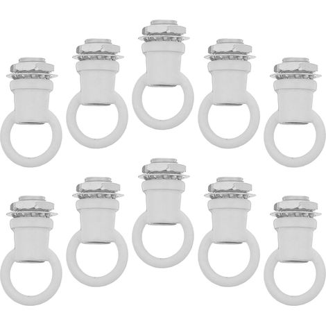 Lot de 10 écrous à œil M10 pour lampes, crochets en alliage zinc et (1/5)