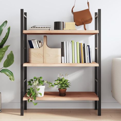 Étagère murale 80x40x(2-4) cm bois de chêne massif non traité (1/5)