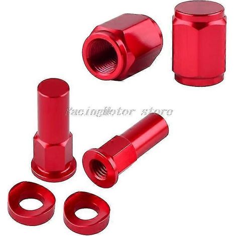 Felgenmuttern, Schrauben, Distanzstücke, Ventilkappen für Motocross-Motorräder KTM EXC EXCF SX SXF XC XCW XCF 125 150 200 250 350 450 525 530 300 – Rot