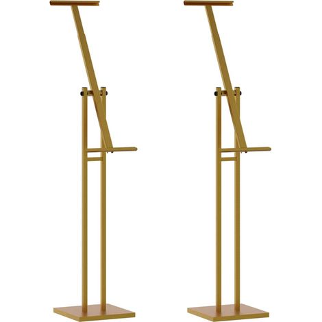 Messestände 2 pcs Gold 26,5 x 26,5 x 150 cm Stahl vidaXL
