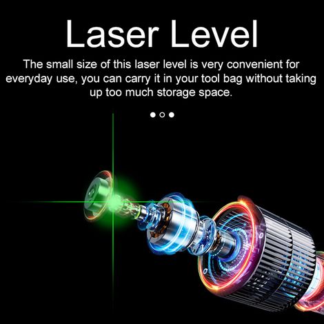 Laser ligne portable 2 lignes – 3° auto-nivelant, pour pose carrelage (1/5)