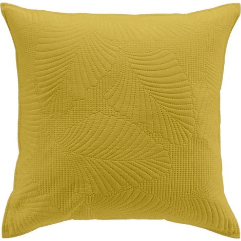 Housse de Coussin "Palombine" 60x60cm Ocre (1/4)