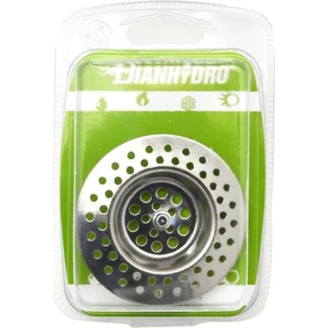 Griglia inox per piletta lavello stopper blister diametro 70