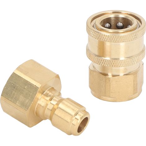 5000 PSI Hochdruckreiniger-Anschlüsse, Waschmaschinen-Schlauchadapter, M22x1,5 mm Innengewinde-Stecker und -Buchse (1/5)