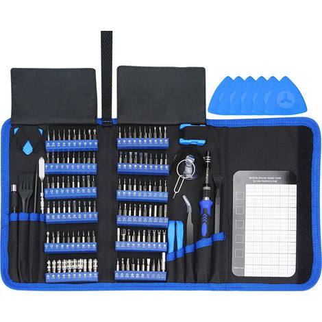 Jeu de tournevis de précision, kit de 142 pièces pour la réparation électronique, tournevis magnétique pour ordinateurs, PC, ordinateurs portables, iPhones, tablettes et téléphones portables