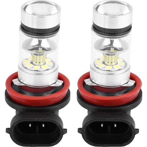 2 pièces de ampoules de phare LED 100W ultra-lumineuses pour voiture (lumière blanche),de