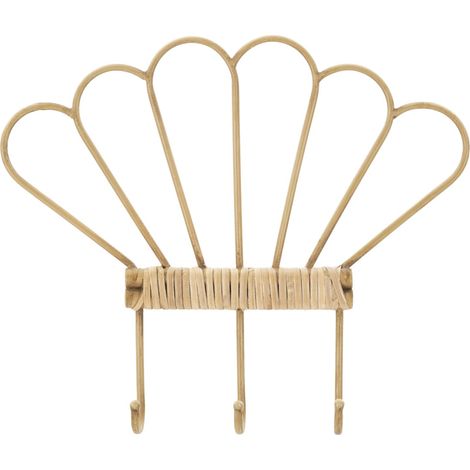 Appendiabiti Panama 3 Ganci 37,5x5x32,5 cm in Ferro e Plastica (1/5)
