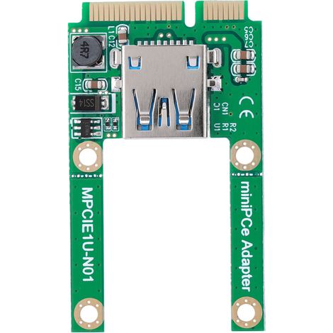 Carte de conversion mSATA vers USB Mini PCI-E Adaptateur convertisseur d'extension USB 2.0 mPCI-E (1/5)