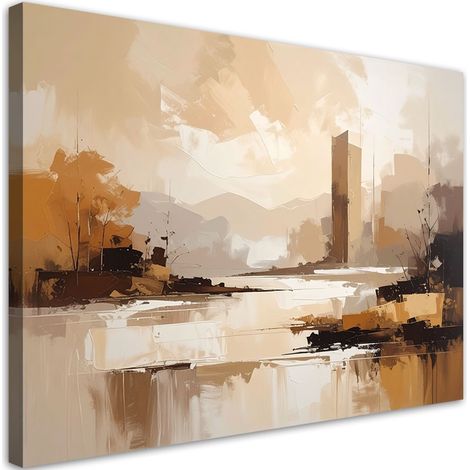 Impresión de Imagen, Paisaje en tonos beige, 100x70 (1/5)