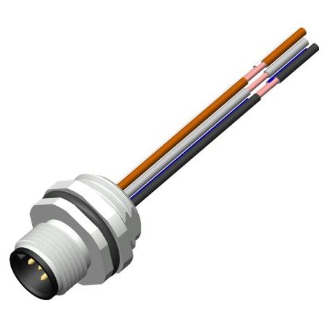 Câble d'actionneur RS PRO 5 conducteurs , M12 Mâle pré-câblé, 500mm ( Prix pour 1 )