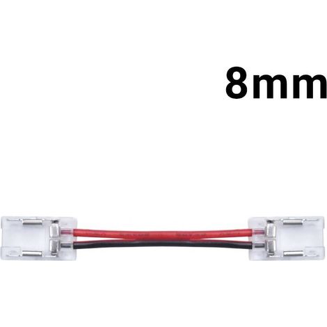 Conector Rápido Monocolor Puente Tira A Tira 8mm Para COB -