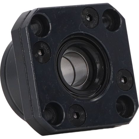 Support d'extrémité pour vis à billes, traitement noir oxydé, palier de précision pour bloc SFU1610, fixation extérieure (1/5)