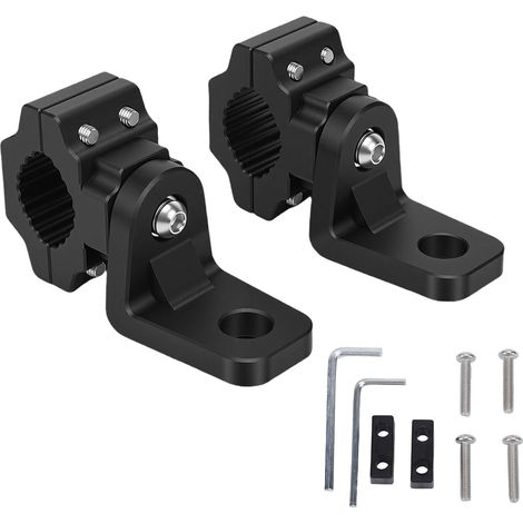 Support de lumière fouet pour ATV, 2 pièces, support de barre réglable à 360 degrés pour guidon de 0,875 pouces, 1 pouce, 1,125 pouce, motoneige horizontale, Go Kart (1/5)