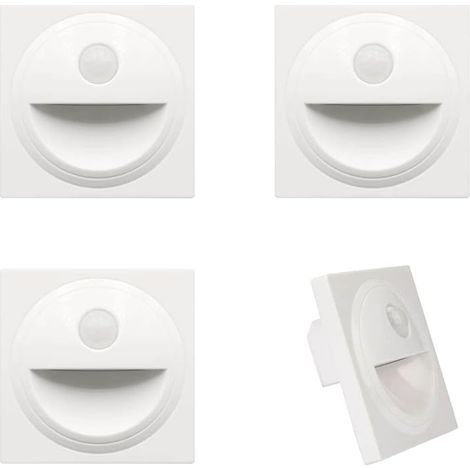 Quatre appliques murales encastrées pour l'éclairage de l'escalier, avec détecteurs de mouvement. (1/5)