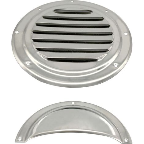 Couvercle semi-circulaire de fenêtre de ventilation en acier inoxydable de 5 pouces, plaque de ventilation, quincaillerie marine, accessoires pour yachts et véhicules récréatifs (1/3)