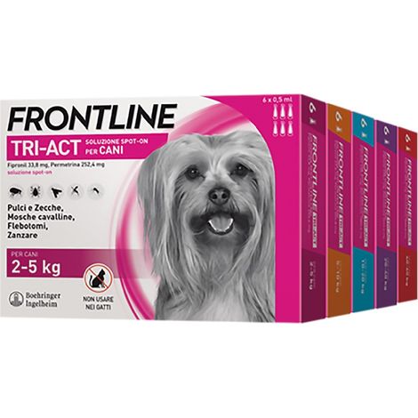 ANTIPARASSITARIO 'FRONTLINE TRI-ACT' cani 20/40 kg - 6 pipette ml 4