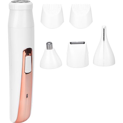 Épilation 4-en-1 sans douleur, rasoir électrique rechargeable sans fil pour femme, sourcils et nez, coupe-poils USB (1/5)