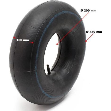 Chambres à air - - Lot de 2 - 18x6.50-9.50-8 et 20x8.00-10.00-8 - Valve droite - Indice de charge 4 PR (1/2)