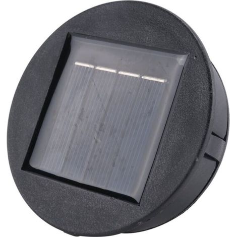Lampe Solaire LED Ronde Rechargeable Batterie Li-Ion Jardin Extérieur Éclairage