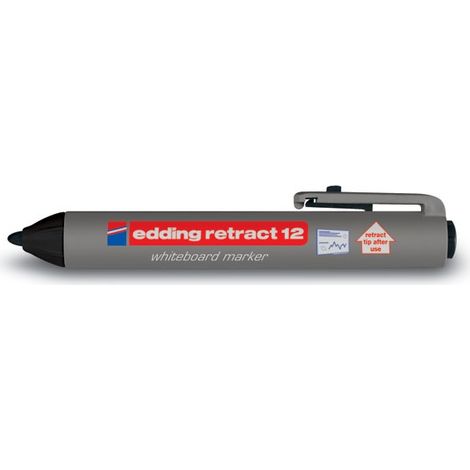 Edding Retract 12 marcador 10 pieza(s) Negro