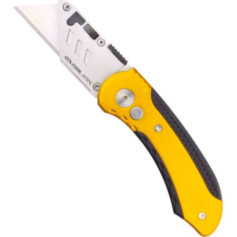 Cutter pliable aluminium avec lame trapézoïdale L.158mm (1/3)