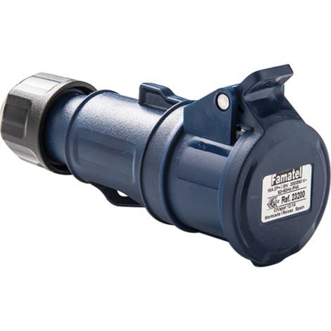 Base enchufe FAMATEL industrial 32A 220/224V - talla