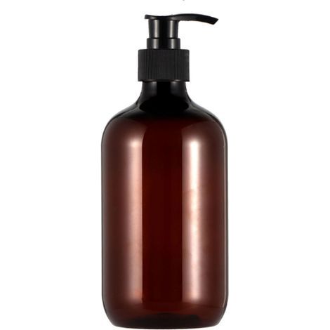 Juego de 4 dispensadores de jabón de plástico PET - 300 ml - Con bomba dosificadora negra - Ideal para cocina y baño (1/4)