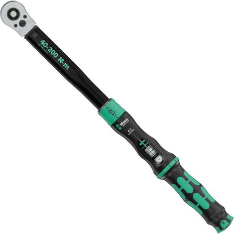 Llave dinamométrica Click-Torque Lock C 3 R/L, 1/2" x 40-200 Nm - WERA - 05075695001