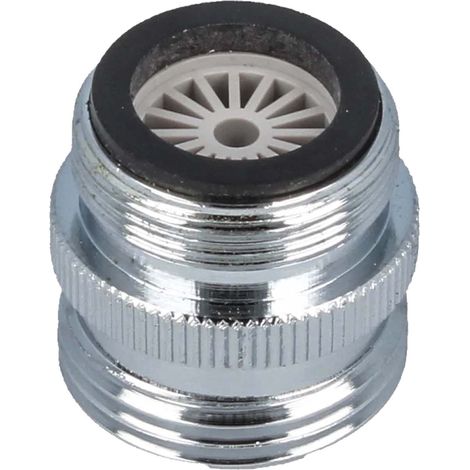 tecuro Mischdüse - Adapter für Armaturen M24x1 auf 3/4 Zoll, verchromt (1/5)