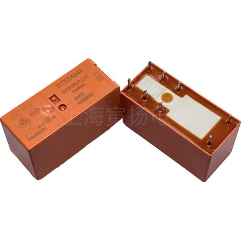 TE/Tyco RTE24048 Medium Power Signal Relay, 48 V DC, 8 A, Two Inputs, Two Outputs, Part Number 1649329-7