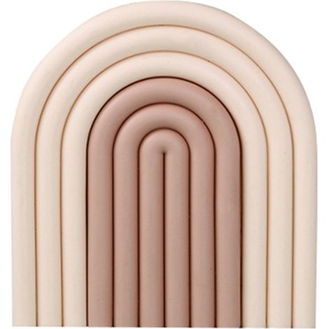 Dicke, rutschfeste Untersetzer für Schüsseln und Teller, wärmeisolierend, kaffeebeige Farbe für Küche und Restaurant.