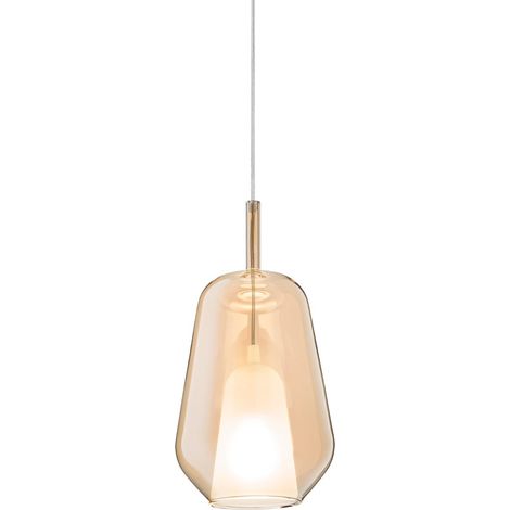 Suspension en verre soufflé design Thelma - Orange (1/2)