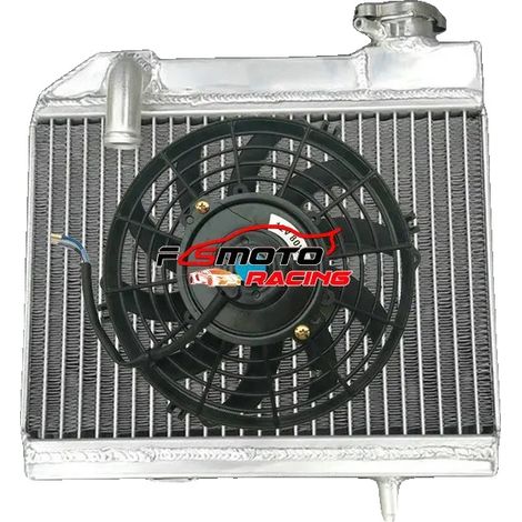 Radiador de aluminio, ajuste personalizado para modelos específicos, compatible con SUZUKI RM125, 30 % más de rendimiento de refrigeración, construcción soldada con TIG. (1/5)