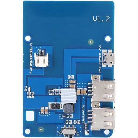 Carte d'extension pour batterie LiPo UPS, alimentation de terrain indépendante, double sortie USB, compatible avec Raspberry Pi 3 (1/5)