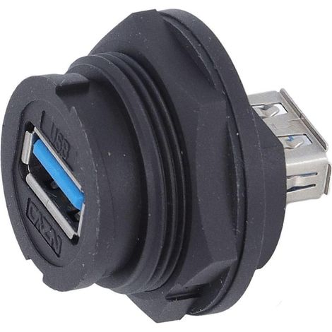 Wasserdichter USB-3.0-Stecker, 16-polig, Kartensteckverbinder, USB-3.0-Einbaubuchse (1/4)
