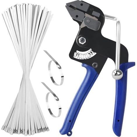 200 Stück 300 mm Edelstahl-Kabelbinder, Edelstahl-Kabelbinderpistole, geeignet für Kabelbündel, Industrie und Landwirtschaft - (1/5)