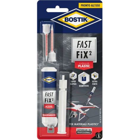 BOSTIK COLLA FAST FIX LIQUID PLASTIC 10 G BLISTER 6 PZ