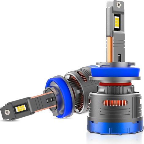 H8/H9/H11 LED-Scheinwerferlampen, IP68 wasserdicht, 6000 K, 600 W, 80000 lm, helle LEDs