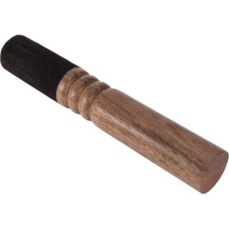 Un maillet en bois polyvalent utilisé dans le bouddhisme tibétain, adapté pour frapper les bols chantants. (1/2)