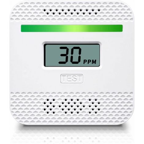 Lntyq Détecteur de monoxyde de carbone, détecteur de monoxyde de carbone portable avec affichage numérique LCD pour voyage à la maison, alarme de monoxyde de carbone homologuée UL avec capteur électro (1/5)