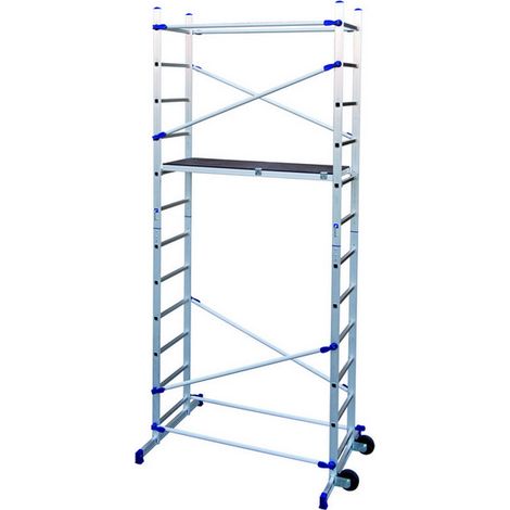 1PZ PONTEGGIO IN ALLUMINIO PINNA CLIC  mt. 1,56 (largh.) x 3,65 (h)
