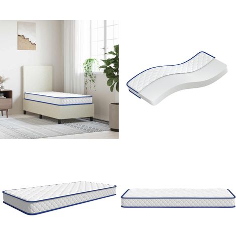 vidaXL Memory-Schaum-Matratze 80x160x17 cm Weiß