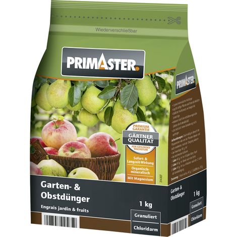 Primaster Gartendünger Garten und Obst Garten Pflanzendünger Beet Dünger 1kg