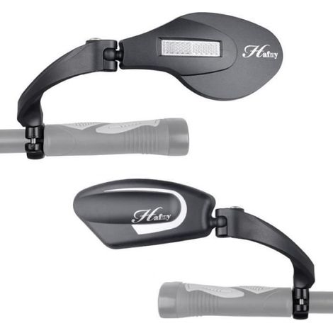 Lentille En Acier Inoxydable Incassable 1Pc Miroir de Vélo Vue Arrière de Large Gamme Claire Angle de Réflecteur Gauche Ajustable (1/4)
