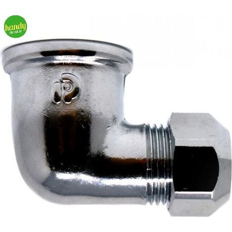 Raccordo a gomito rinaldi e petinaroli per rame femmina 1/2 x Ø 12 mm